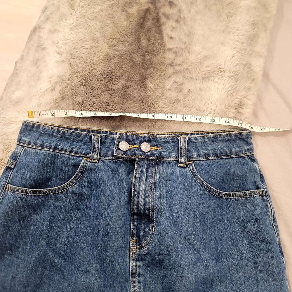 MARINE LAYER Denim Mini Skirt Size Large - Picture 12 of 12